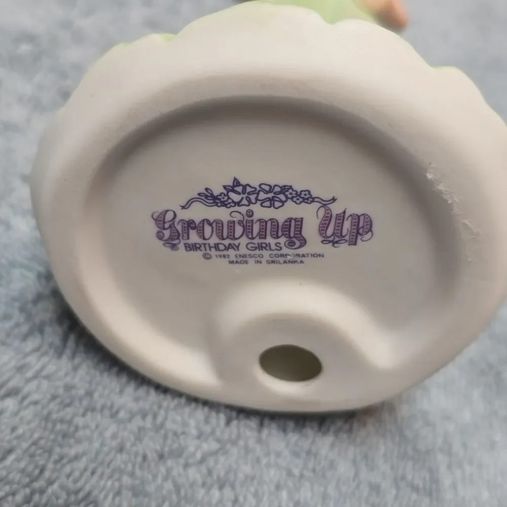 1982 Enesco Growing Up Birthday Girls Figurine -  Age 11